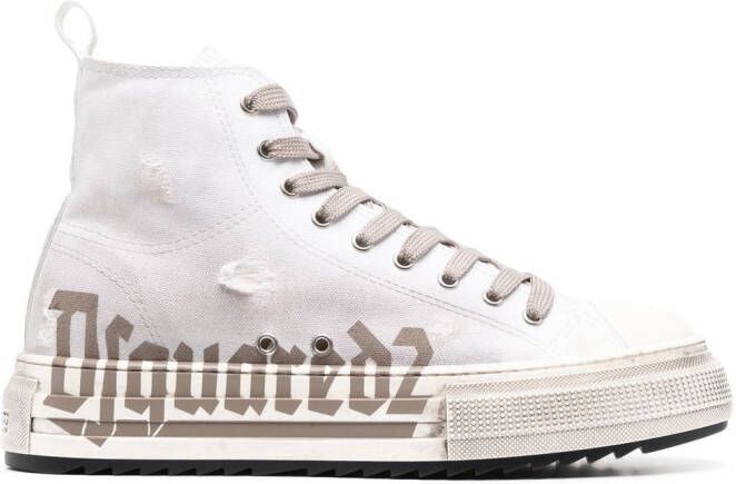 DSQUARED2 Sneakers met logoprint Wit