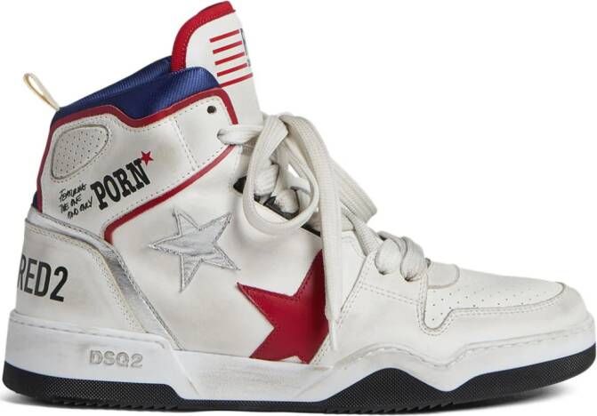 DSQUARED2 Sneakers met logoprint Wit