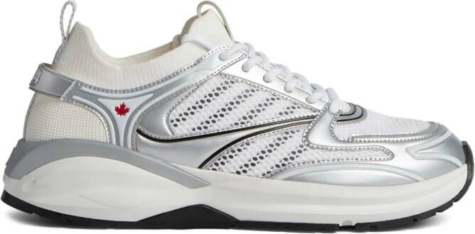 Dsquared2 Sneakers met mesh vlakken Wit