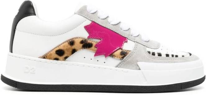 Dsquared2 Sneakers met patchdetail Wit