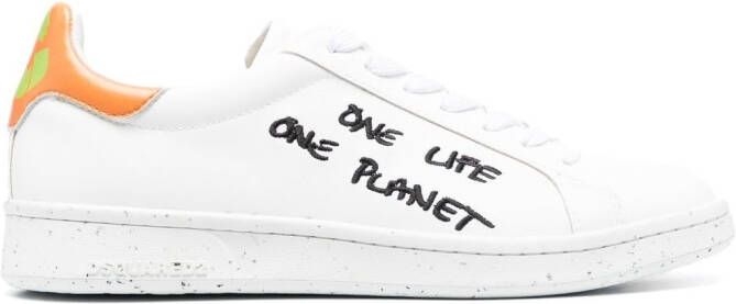 DSQUARED2 Sneakers met tekst Wit