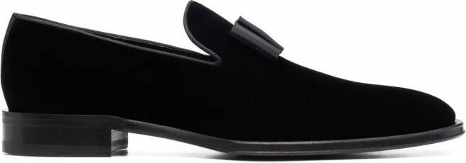 Dsquared2 Ubaldo fluwelen loafers Zwart