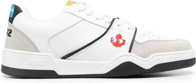 DSQUARED2 x Pac-Man low-top sneakers Wit