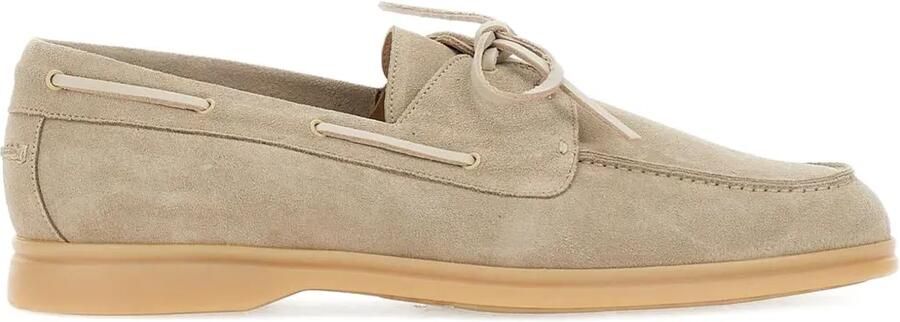 Duca Degli Abruzzi Bista Kaleido suède loafers Beige