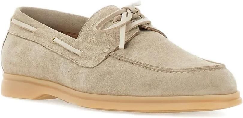 Duca Degli Abruzzi Bista Kaleido suède loafers Beige - Foto 5