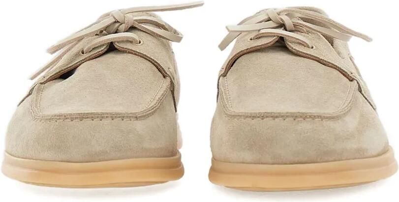Duca Degli Abruzzi Bista Kaleido suède loafers Beige - Foto 4