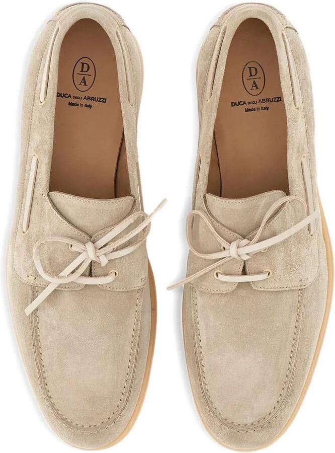 Duca Degli Abruzzi Bista Kaleido suède loafers Beige - Foto 2