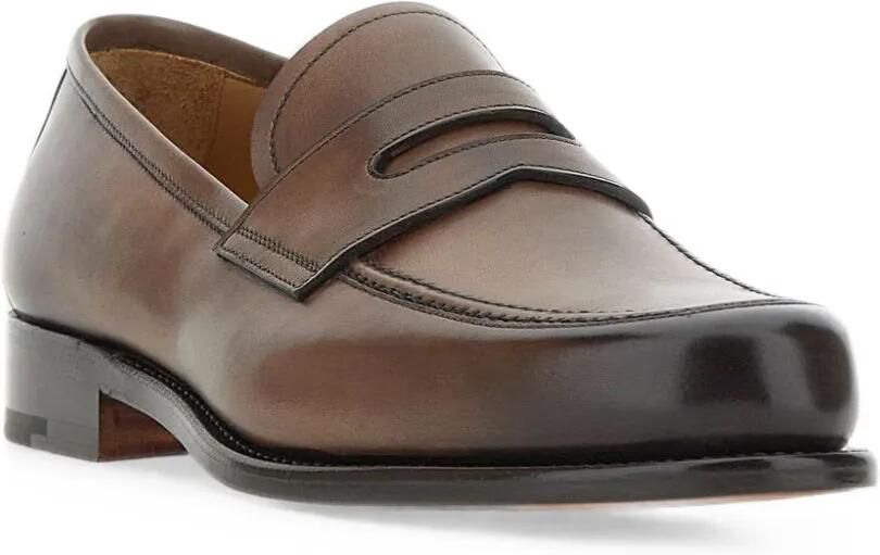 Duca Degli Abruzzi F.M. Lav. GY leren loafers Bruin - Foto 4