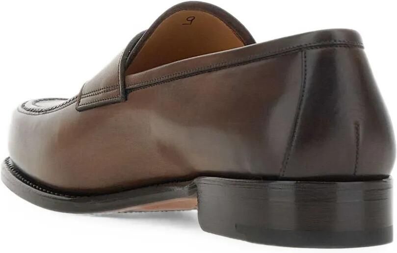 Duca Degli Abruzzi F.M. Lav. GY leren loafers Bruin - Foto 3
