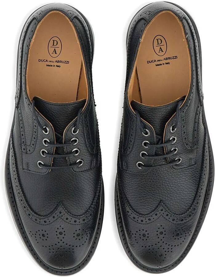 Duca Degli Abruzzi James leren derby schoenen Zwart - Foto 2