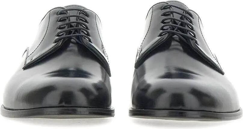 Duca Degli Abruzzi Leren Derby veterschoenen Blauw - Foto 5