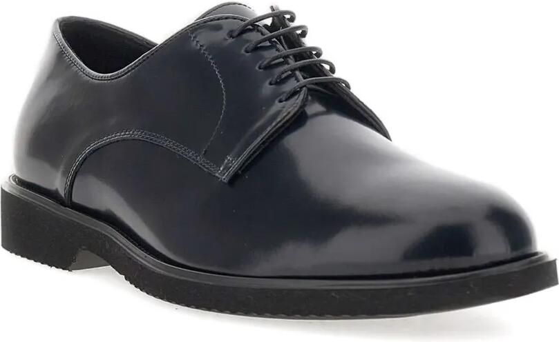 Duca Degli Abruzzi Leren Derby veterschoenen Blauw