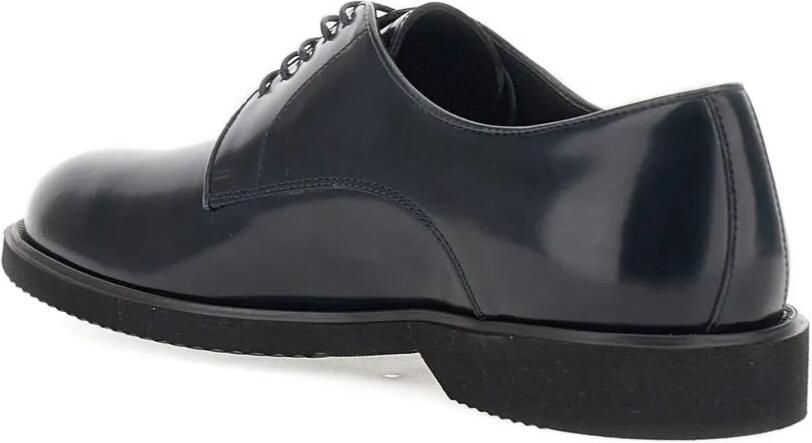 Duca Degli Abruzzi Leren Derby veterschoenen Blauw - Foto 4