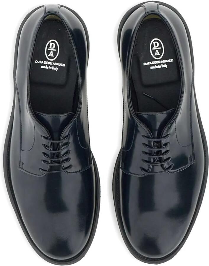 Duca Degli Abruzzi Leren Derby veterschoenen Blauw - Foto 2