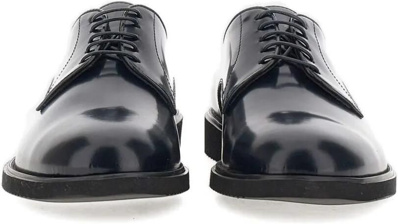 Duca Degli Abruzzi Leren Derby veterschoenen Blauw - Foto 3