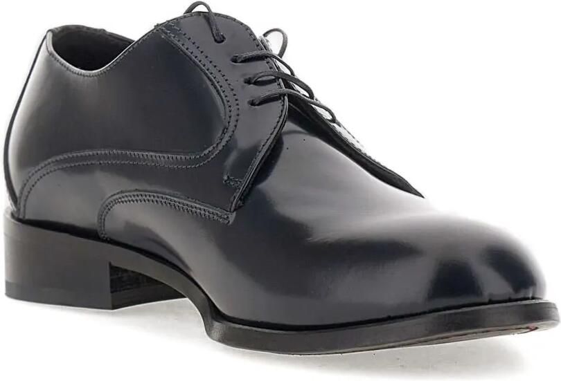 Duca Degli Abruzzi Leren Derby veterschoenen Blauw - Foto 3