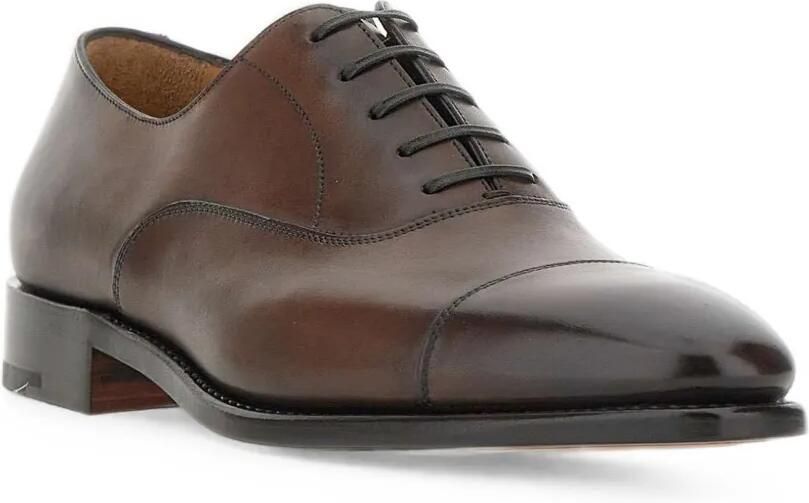 Duca Degli Abruzzi Leren Oxford schoenen Bruin