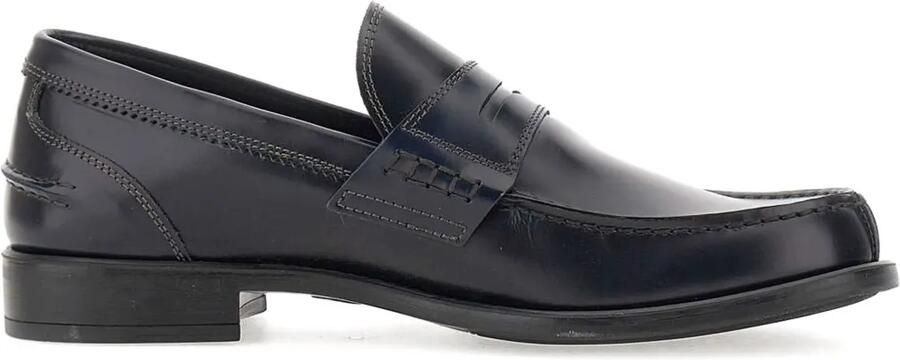 Duca Degli Abruzzi Monaco leren loafers Zwart
