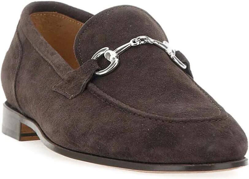 Duca Degli Abruzzi Suède loafers met ronde neus Bruin - Foto 3