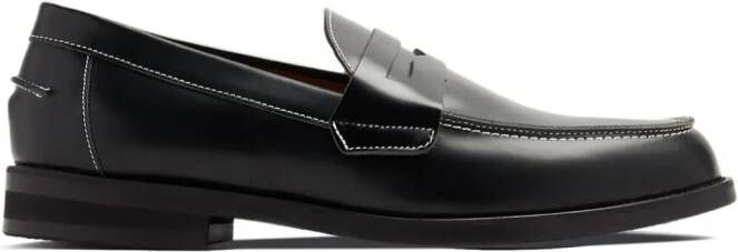 DUKE & DEXTER Leren loafers Zwart