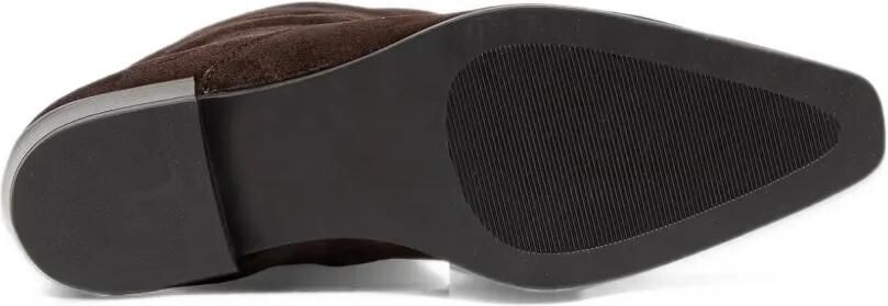 Dune London Torrie suede square-toe boots Bruin - Foto 4