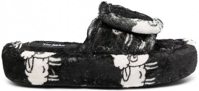 DUOltd Badstof slippers Zwart