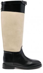 Durazzi Milano Knielaarzen met vlakken Beige