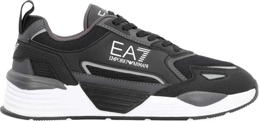 Ea7 Emporio Armani Ace Runner low-top sneakers met logo Zwart