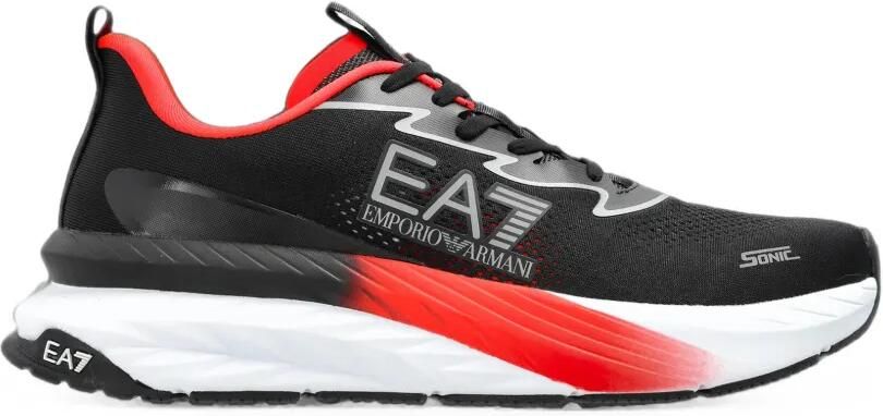 Ea7 Emporio Armani Crusher Sonic sneakers met logo-print Zwart