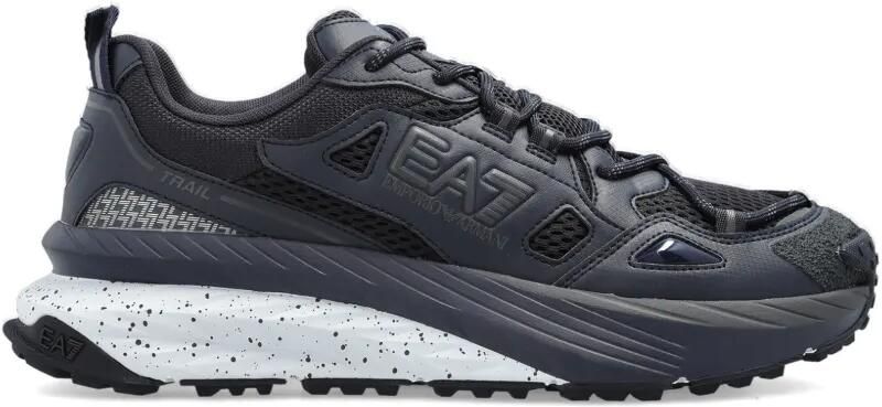 Ea7 Emporio Armani Crusher Sonic Trail 2.0 logo-detail sneakers Blauw