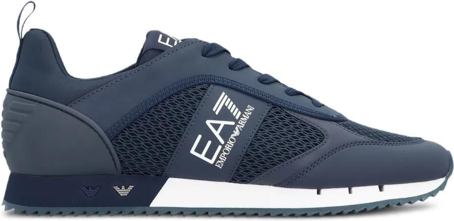 Ea7 Emporio Armani EA7 low-top sneakers met logo Blauw