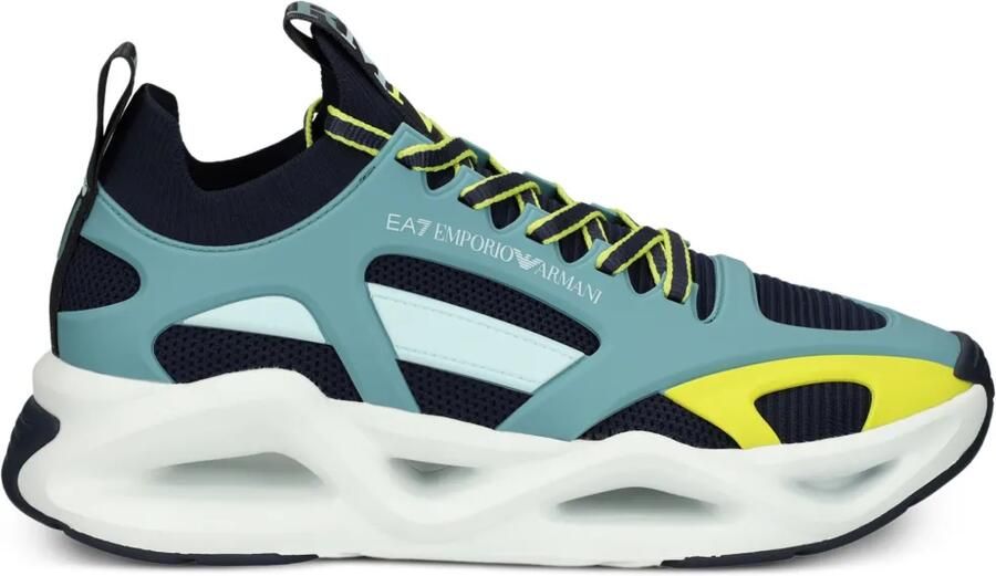Ea7 Emporio Armani Hardloopschoenen met mesh vlakken Groen