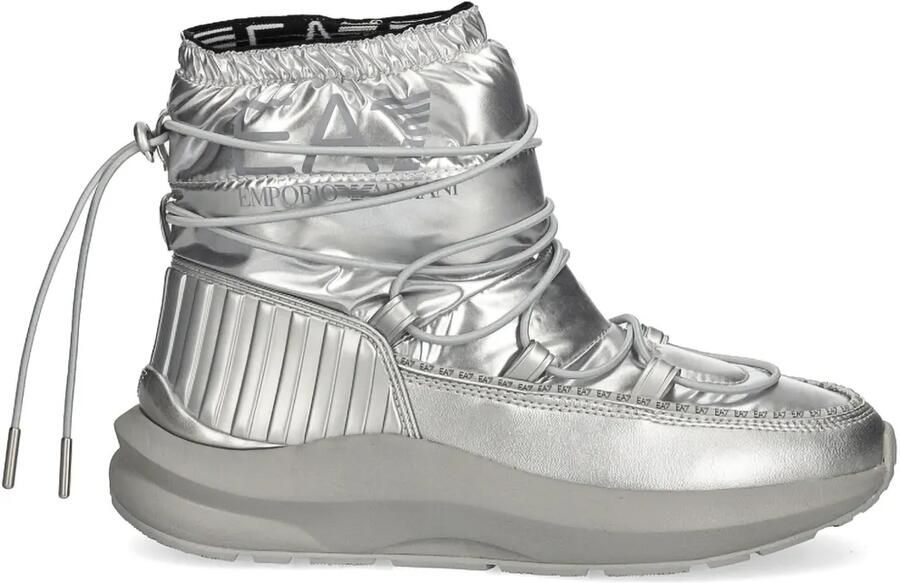 Ea7 Emporio Armani Laarzen met logoprint Zilver