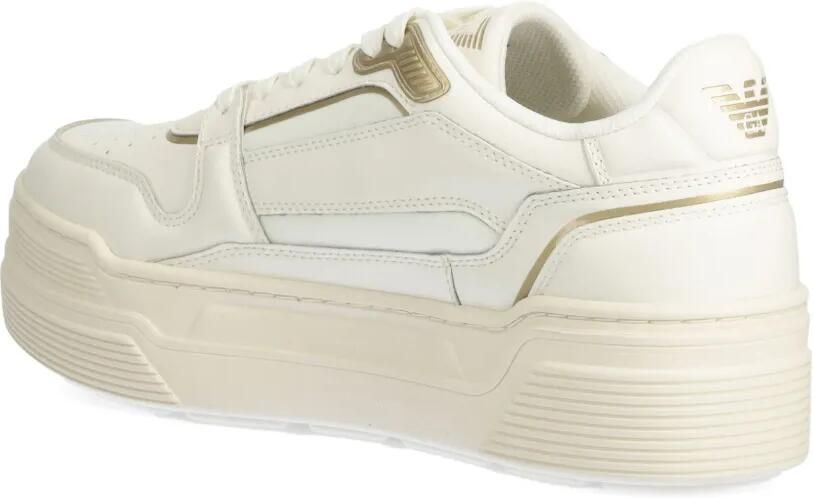 Ea7 Emporio Armani Leren sneakers Beige - Foto 3
