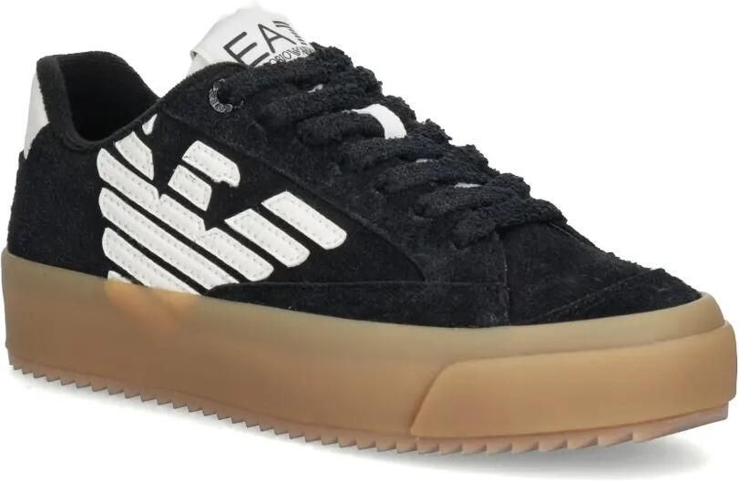 Ea7 Emporio Ar i Leren sneakers met logodetail Zwart - Foto 2