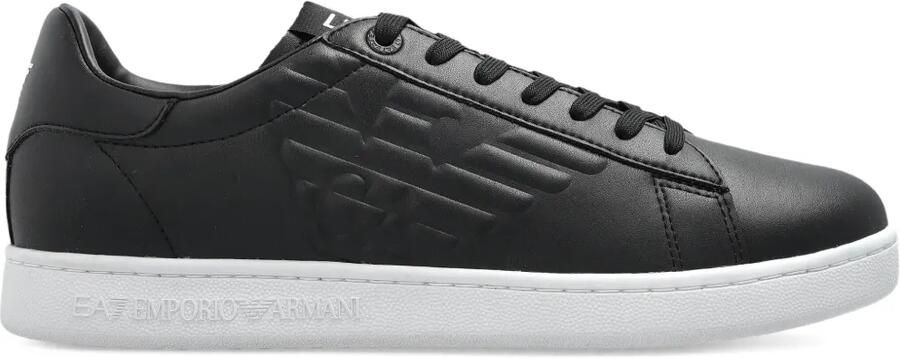 Ea7 Emporio Armani Leren sneakers Zwart