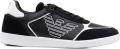 Ea7 Emporio Armani logo-detail leather sneakers Zwart - Zwart