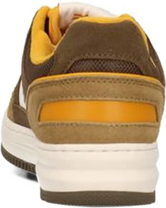 Ea7 Emporio Ar i logo-patch panelled sneakers Bruin - Foto 2