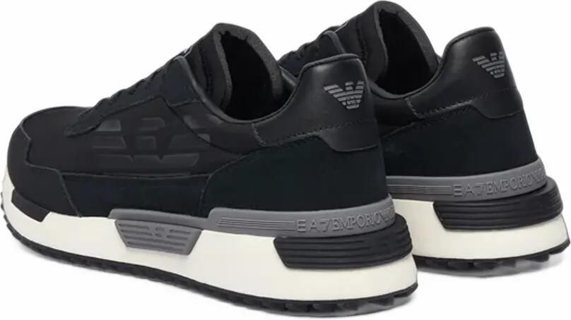 Ea7 Emporio Ar i logo-patch panelled sneakers Zwart - Foto 2