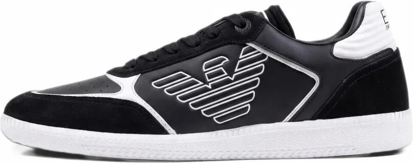 Ea7 Emporio Armani logo-print leather sneakers Zwart - Foto 3