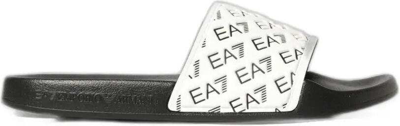 Ea7 Emporio Armani logo-print sandals Wit