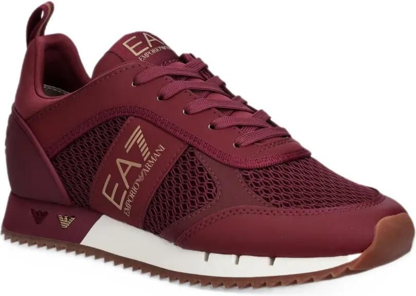 Ea7 Emporio Ar i mesh-panel logo-print sneakers Rood - Foto 2