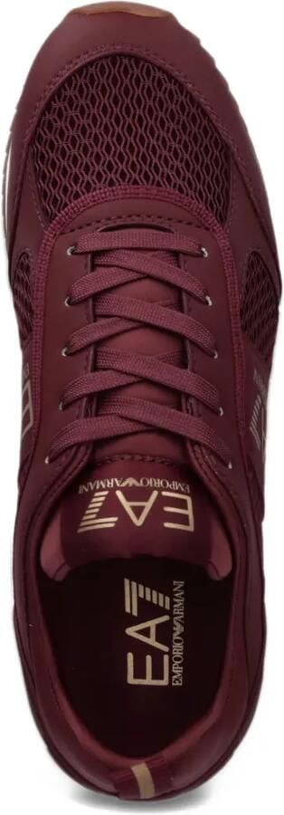 Ea7 Emporio Ar i mesh-panel logo-print sneakers Rood - Foto 4