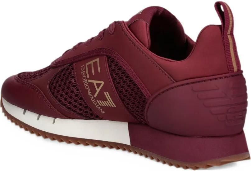 Ea7 Emporio Ar i mesh-panel logo-print sneakers Rood - Foto 3