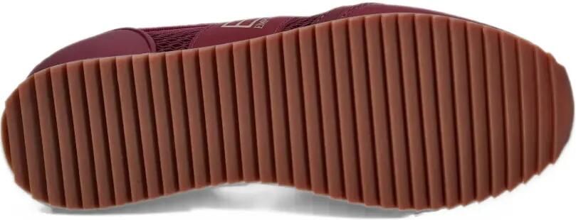 Ea7 Emporio Ar i mesh-panel logo-print sneakers Rood - Foto 5