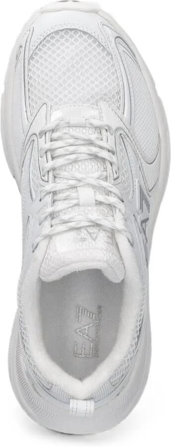 Ea7 Emporio Ar i Predator sneakers in mesh and tumbled leather Wit - Foto 3