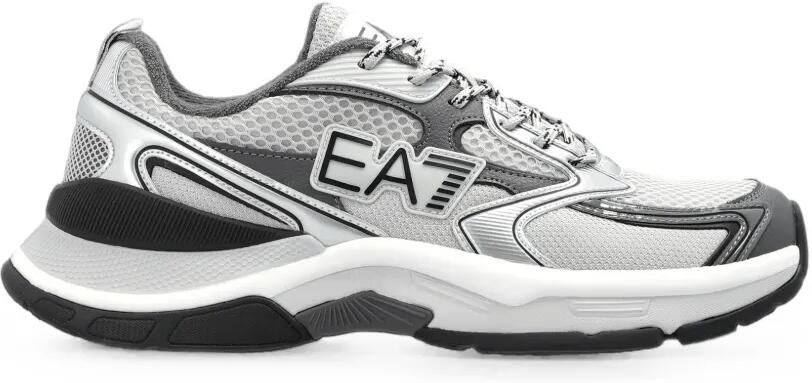 Ea7 Emporio Armani Predator sneakers met logo-applicatie en vlakken Grijs