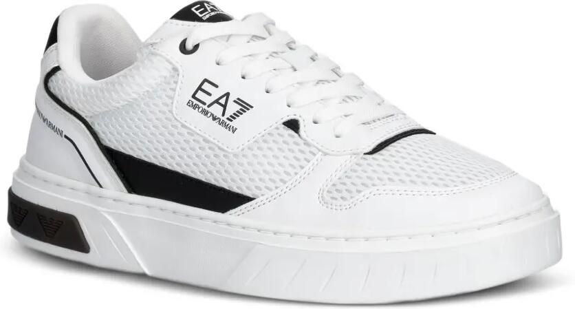 Ea7 Emporio Armani Premium Court logoprint sneakers Wit - Foto 3