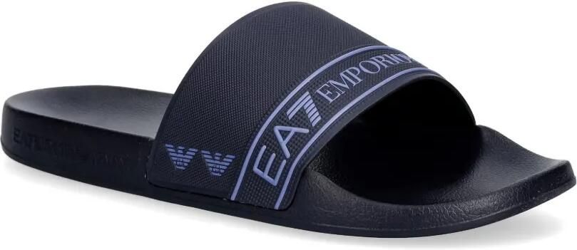 Ea7 Emporio Armani Slippers met logoprint Blauw - Foto 4