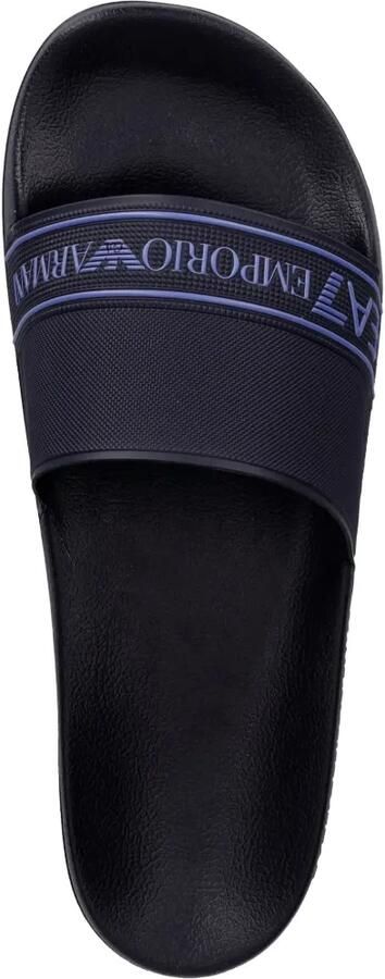 Ea7 Emporio Armani Slippers met logoprint Blauw - Foto 2